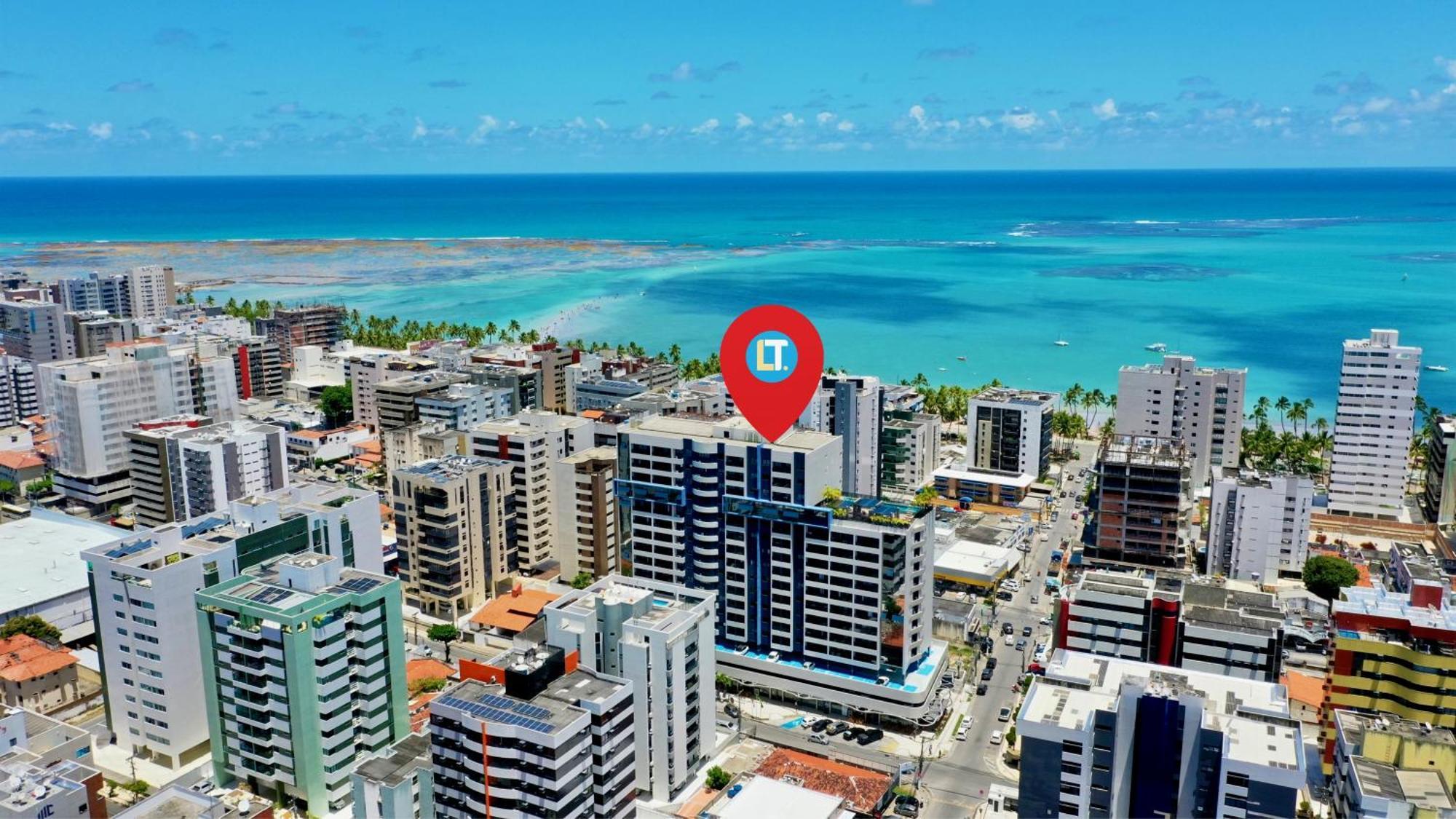 Appartement TIME 909 - Quarto e Sala vista mar no coração da cidade à Maceió Extérieur photo